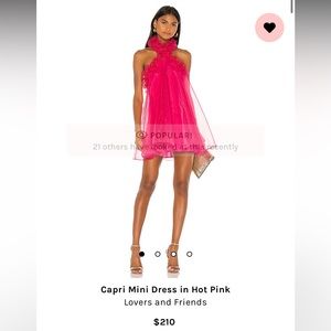 hot pink lovers and friends dress from revolve. Size x small!